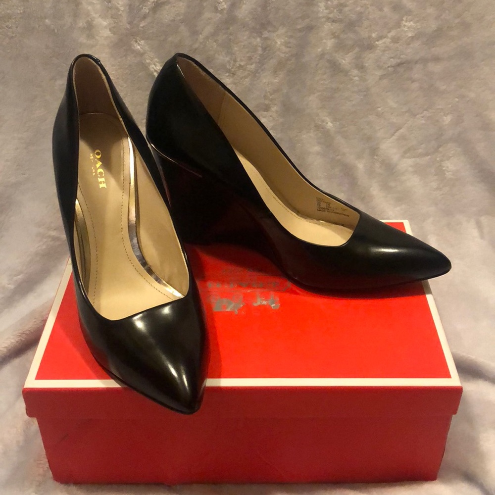 Coach Orchard Box Calf Wedge